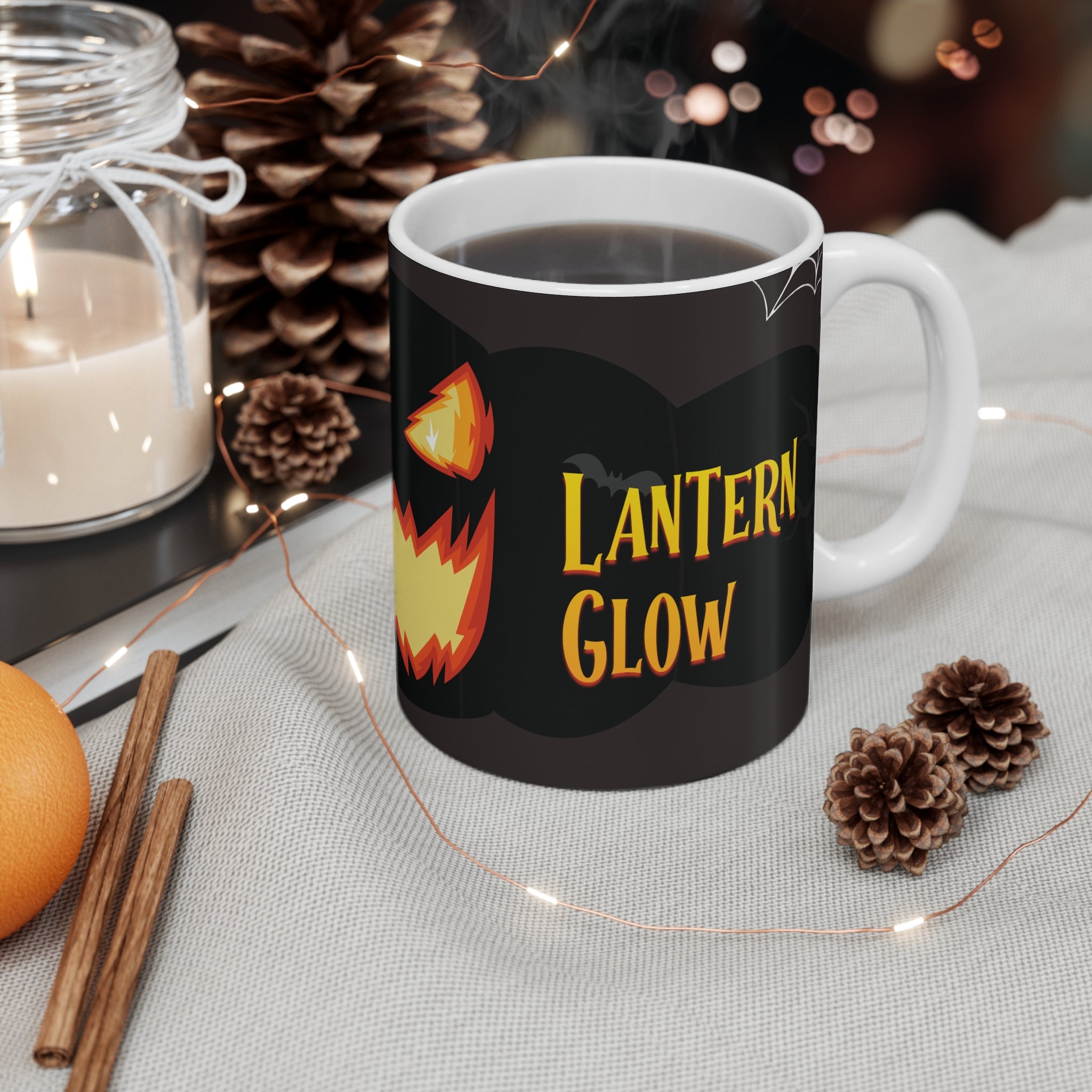 Create Spooky Ambiance with Jack-o-Lantern Glow | Halloween | Mug